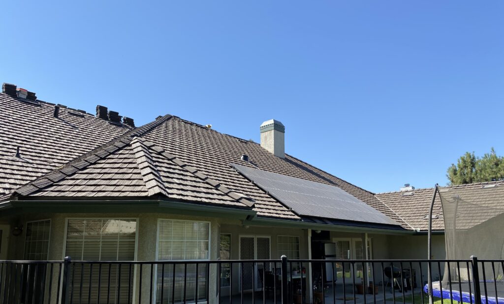 fixed the tile roofing