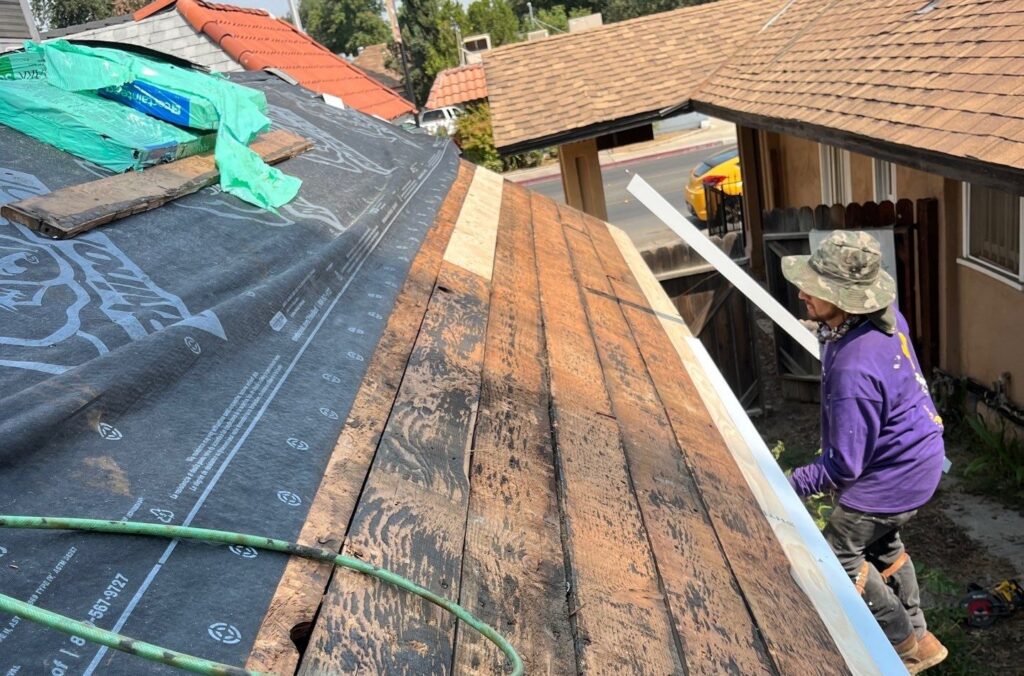 new roof construction