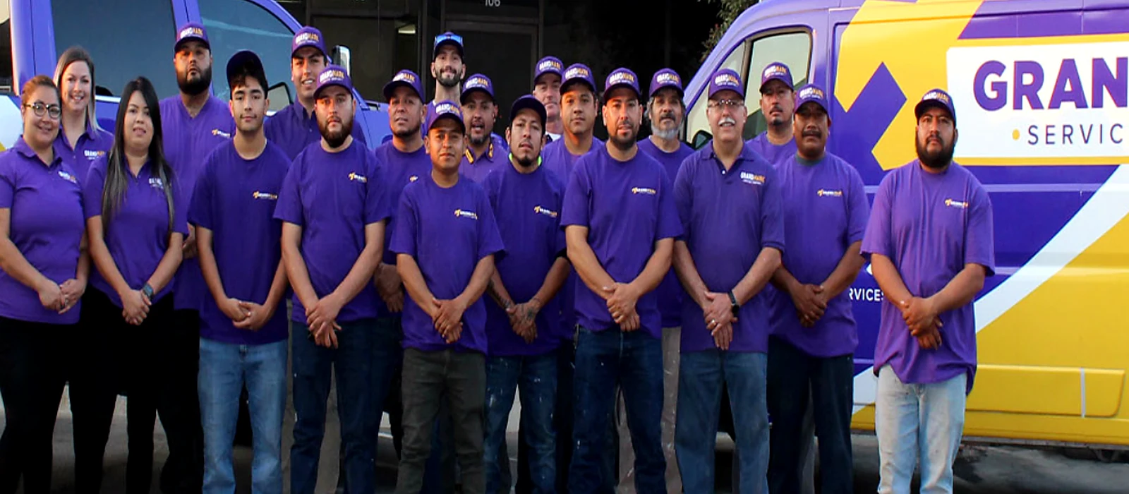 The Grandmark crew outside the company's Fresno office on North Brawley Avenue