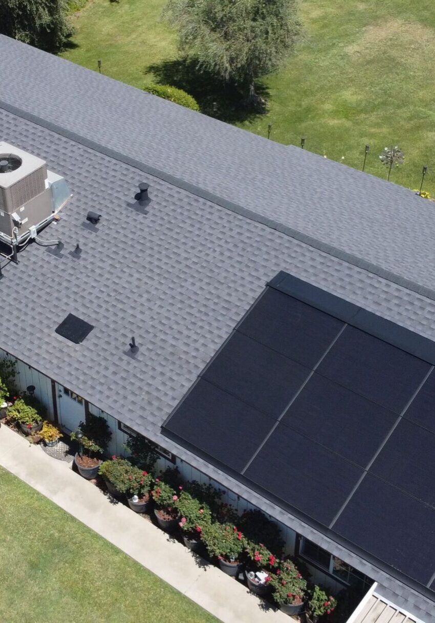 solar panels installed