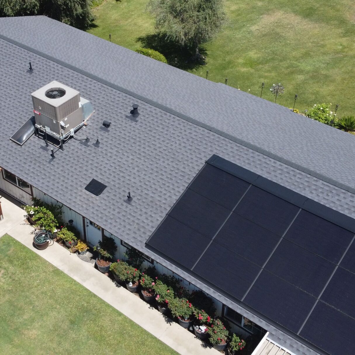 solar panels installed