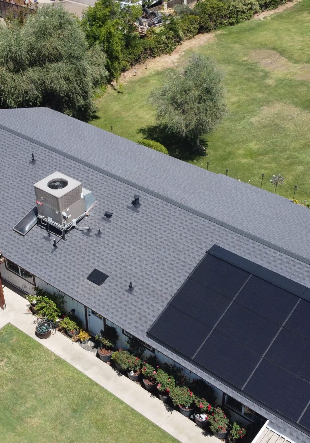 solar panels installed