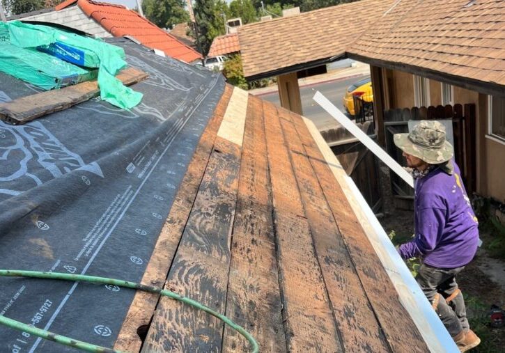 new roof construction