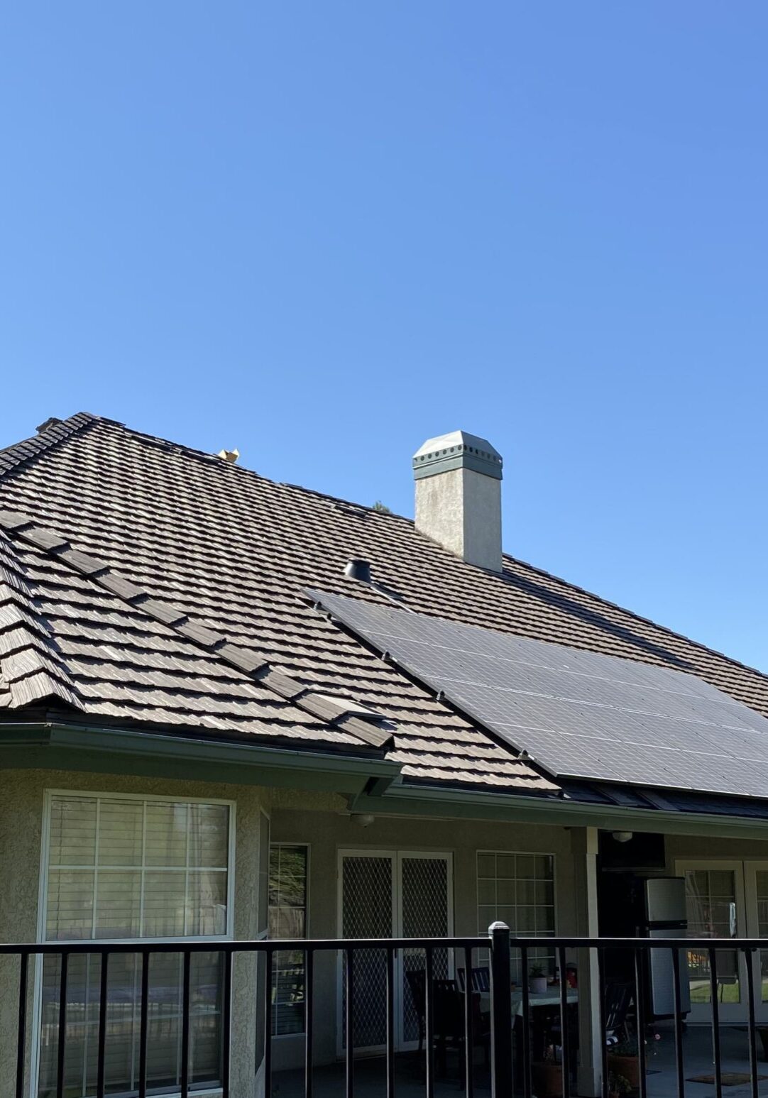 fixed the tile roofing